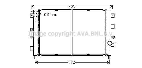 AVA QUALITY COOLING Radiators, Motora dzesēšanas sistēma AU2175